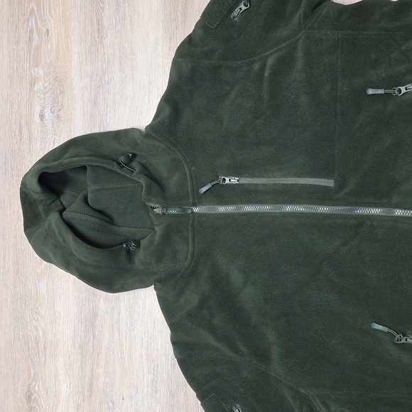 Baerskin Tactical Supply Bearskin 4 Performance ZipUp Fleece Hoodie Green Sz Lg - Picture 4 of 16